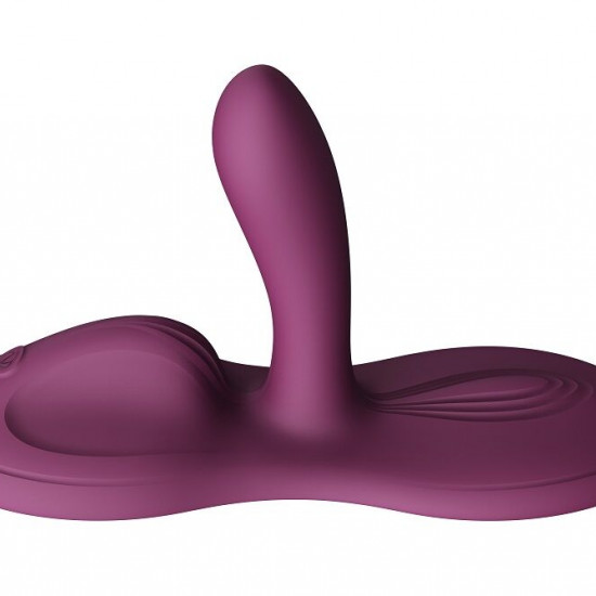 Sit-on-top смарт-вибратор Zalo – Flora Smart Vibrating Pad Velvet Purple, 9 моторов