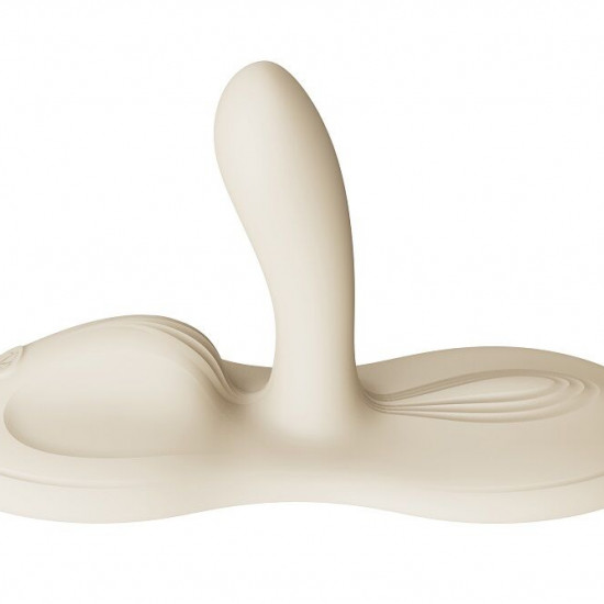 Sit-on-top смарт-вибратор Zalo – Flora Smart Vibrating Pad Ivory White, 9 моторов