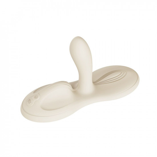 Sit-on-top смарт-вибратор Zalo – Flora Smart Vibrating Pad Ivory White, 9 моторов