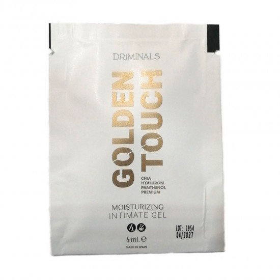 Пробник экстраувлажняющего гель-лубриканта Driminals Golden Touch (4 мл), водная основа