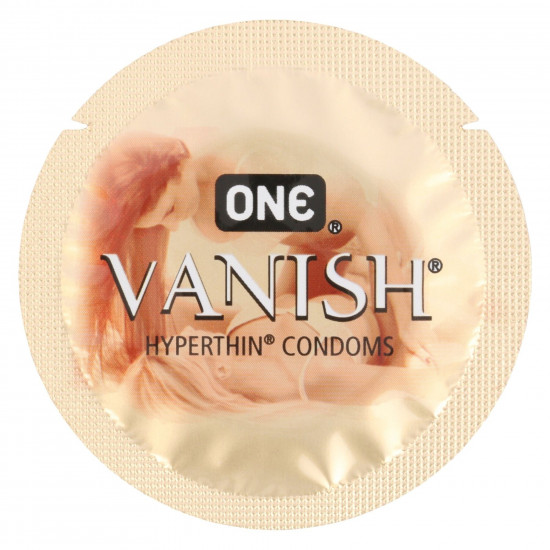 Набор презервативов ONE Vanish Hyperthin, 100 шт, ультратонкие, со смазкой, упаковка-тубус
