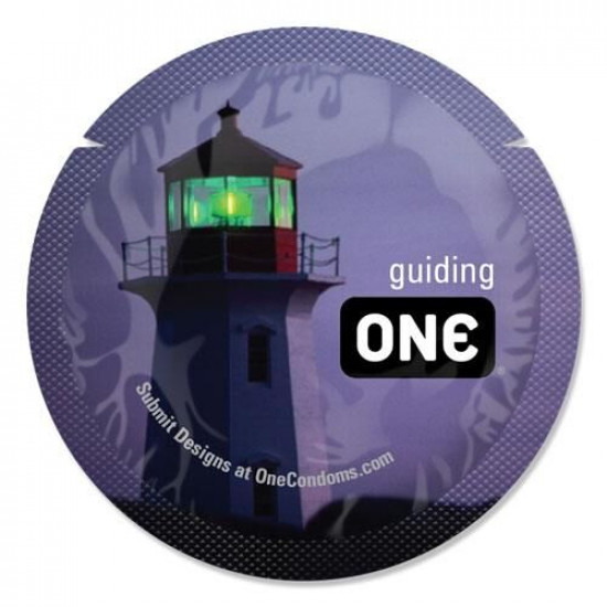 Набор презервативов ONE Glowing Pleasures, 100 шт, светятся в темноте, со смазкой, упаковка-тубус