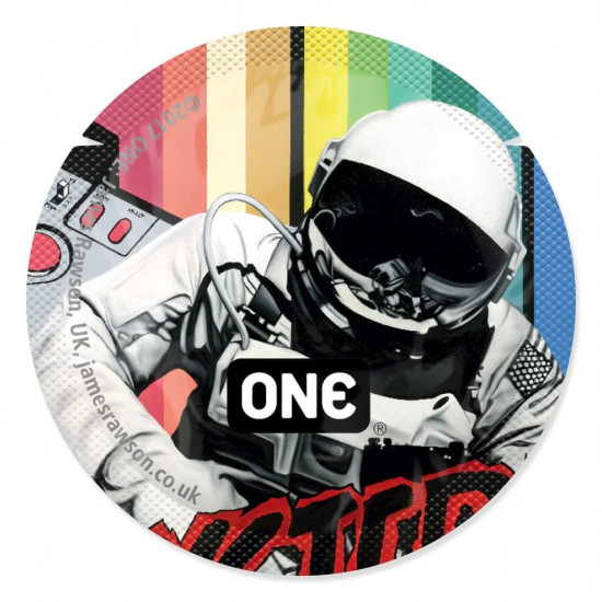 Набор презервативов ONE Classic Select Artist Collection, 100 шт, со смазкой, упаковка-тубус