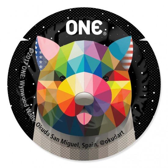 Набор презервативов ONE Classic Select Artist Collection, 100 шт, со смазкой, упаковка-тубус