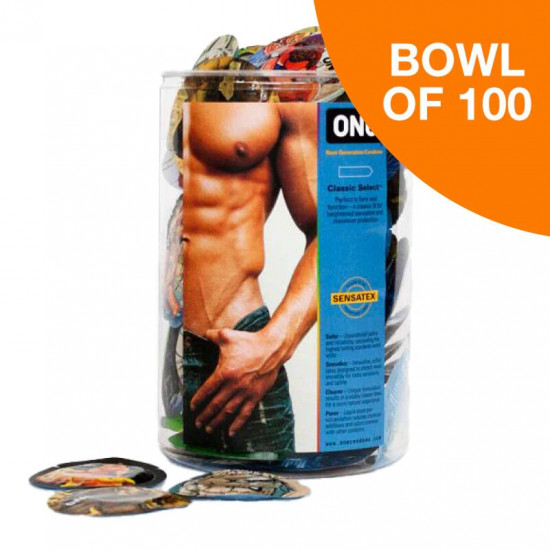 Набор презервативов ONE Classic Select MSM Collection, 100 шт, гладкие, со смазкой, упаковка-тубус