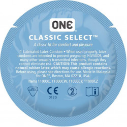 Презерватив ONE Classic Select MSM Collection, 1 шт, гладенький, зі змазкою, дизайнерське паковання