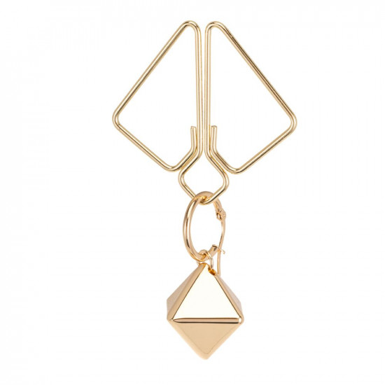 Зажимы для сосков с тяжелой подвеской LOCKINK Nipple Clamps with Heavy Pendant - Golden