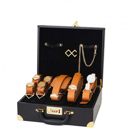 БДСМ-набор LOCKINK Moonlight Treasure Chest - Brown Set