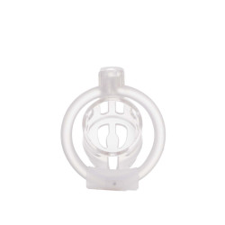 Клітка для пеніса LOCKINK SEVANDA Plastic Penis Chastity Cage, прозора, 3 кільця різних розмірів