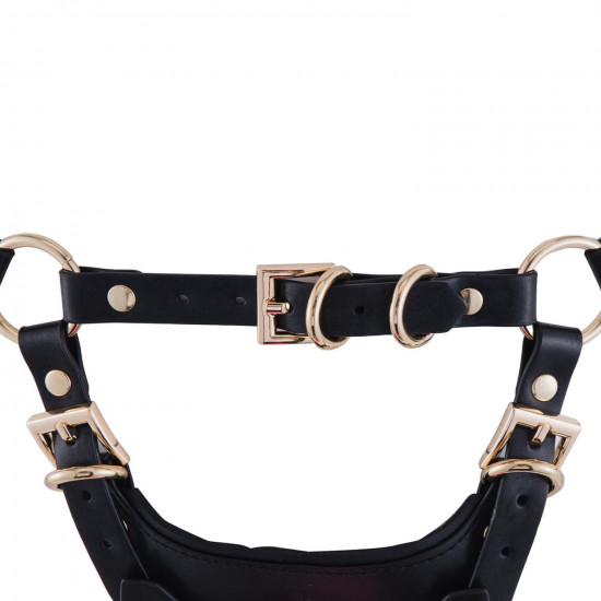 Страпон LOCKINK SEVANDA Queen Sheba Strapon Golden Dildo, регулируемые крепления, силиконовый дилдо