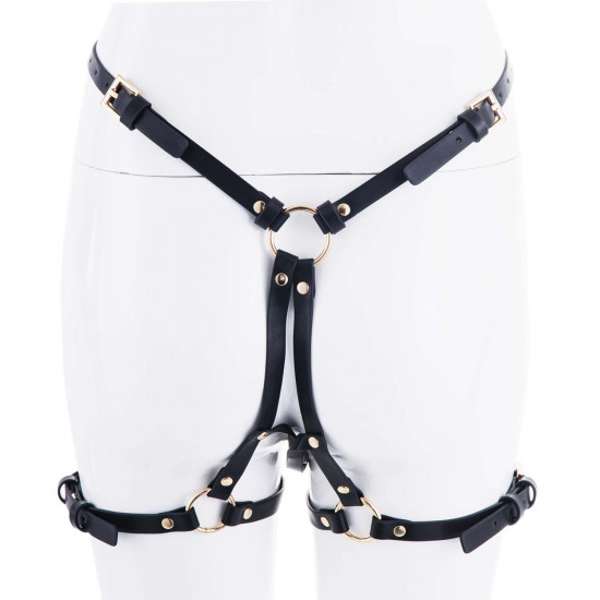 Страпон LOCKINK SEVANDA Queen Sheba Strapon Golden Dildo, регулируемые крепления, силиконовый дилдо