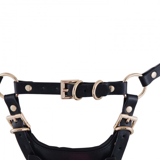 Страпон LOCKINK SEVANDA Queen Sheba Strapon Pink Dildo, регулируемые крепления, силиконовый дилдо