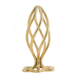 Анальна пробка LOCKINK SEVANDA Hollow Spiral Golden Metal Anal Plug - S size