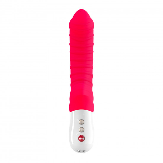 Вибратор для точки G Fun Factory TIGER india red, ребристый, подходит для анальной стимуляции