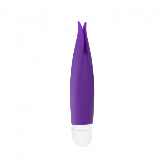 Вибратор с лепестками Fun Factory VOLITA, фиолетовый, компактный, очень тихий, на батарейках