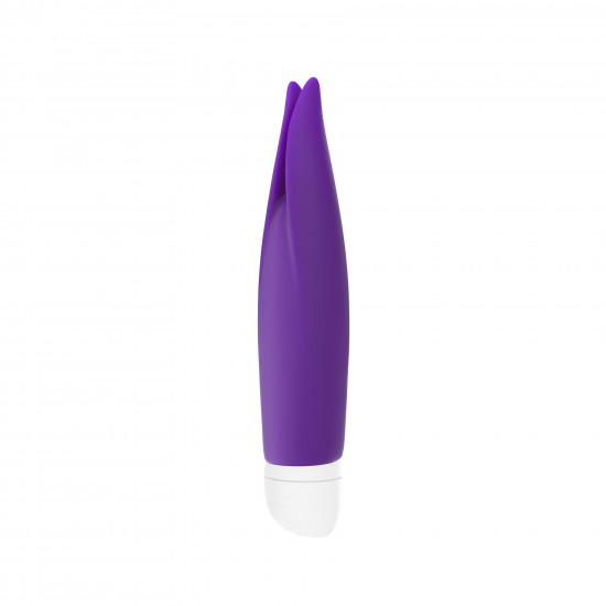 Вибратор с лепестками Fun Factory VOLITA, фиолетовый, компактный, очень тихий, на батарейках