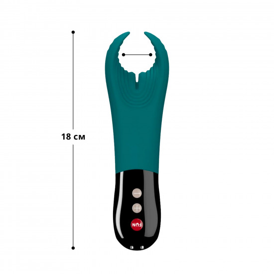 Вибратор для пениса Fun Factory MANTA deep sea blue/black, подходит для парных игр