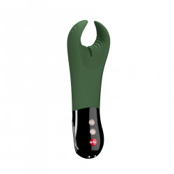 Вібратор для пеніса Fun Factory MANTA moss green/black, підходить для парних ігор