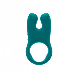 Ерекційне віброкільце з подвійною стимуляцією клітора Fun Factory NŌS deep sea blue, 2 мотори