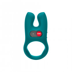 Ерекційне віброкільце з подвійною стимуляцією клітора Fun Factory NŌS deep sea blue, 2 мотори
