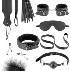 Набір для BDSM Fetish Tentation SM Bondage Box in vegan leather 10pcs