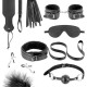 Набор для BDSM Fetish Tentation SM Bondage Box in vegan leather 10pcs