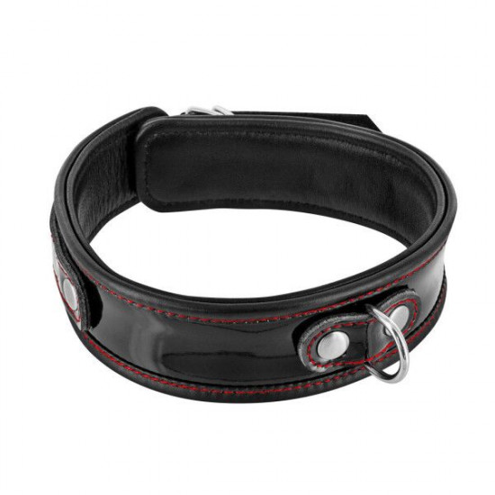 Ошейник из натуральной кожи Fetish Tentation Premium Patent leathe chocker