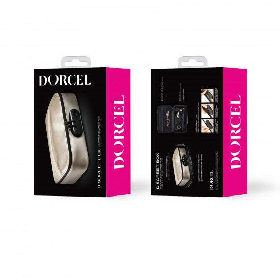 Кейс для игрушек Dorcel DISCREET BOX LUXURY GOLD, кодовый замок, 27×16×7,62 см