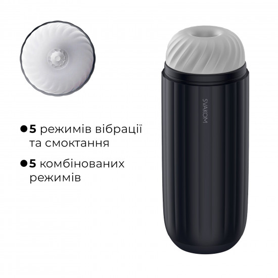 Интерактивный смарт-мастурбатор с вибрацией и посасыванием Svakom Sam Neo 2 Pro, подогрев до 38 °C