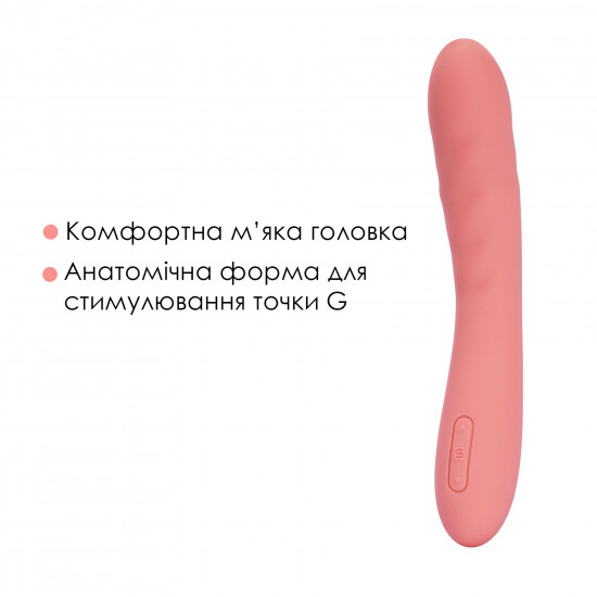 Смарт-вибратор с пульсацией Svakom Ava Neo Peach Pink, 15 режимов работы, водонепроницаемый