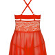 Бэби-долл Obsessive 838-BAB-3 babydoll & thong red L/XL