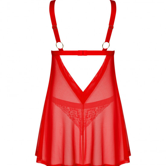 Бэби-долл Obsessive Elianes babydoll & thong XL/2XL