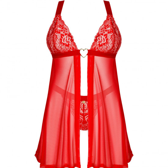 Бэби-долл Obsessive Elianes babydoll & thong XL/2XL