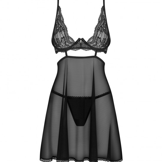 Бэби-долл Obsessive Nutris babydoll & thong M/L