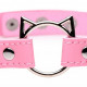 Чокер Master Series Kinky Kitty Ring Slim Choker - Pink