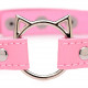 Чокер Master Series Kinky Kitty Ring Slim Choker - Pink
