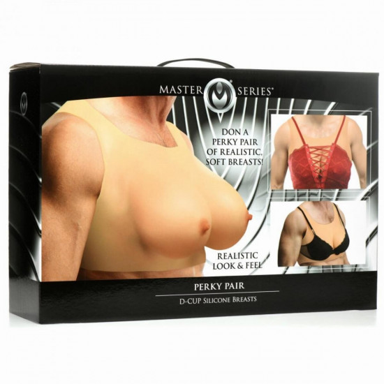 Накладная силиконовая грудь Master Series Perky Pair D-Cup Silicone Breasts
