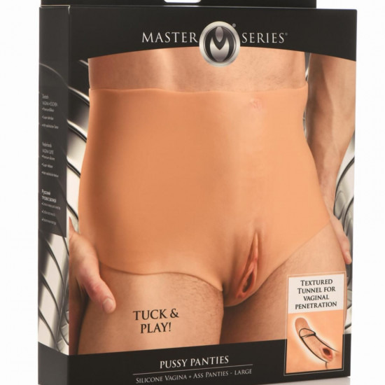 Накладная вагина Master Series Silicone Vagina + Butt Panties - Large