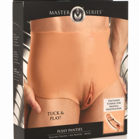 Накладная вагина Master Series Silicone Vagina + Butt Panties - Small