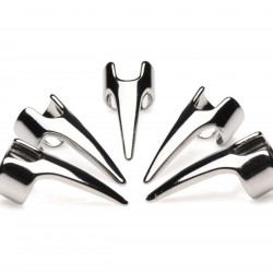 Набір кілець з кігтями Master Series Five-Piece Sensation Claw Rings - Silver