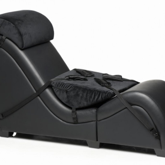 Секс-кресло с подушками Master Series Kinky Sex Lounge with Cushions - Black