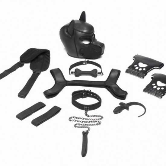 Набор BDSM щенка Master Series Luxury Pup Arsenal Set - Black