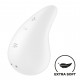 Вибратор для наружной стимуляции Satisfyer Dew Drop White, 2 мотора, 12 режимов, мягкий корпус