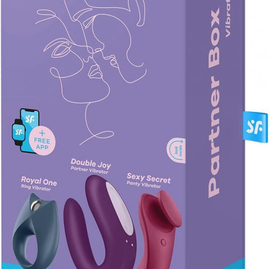 Набор Satisfyer Partner Box 3 (Double Joy, Sexy Secret + Royal One)