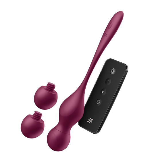 Смарт-вагинальные шарики с вибрацией Satisfyer Love Birds Vary Connect App, изменяемая масса, пульт