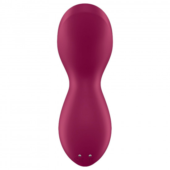 Вибратор для клитора с жемчужной стимуляцией Satisfyer Exciterrr Berry, 2 независимых мотора