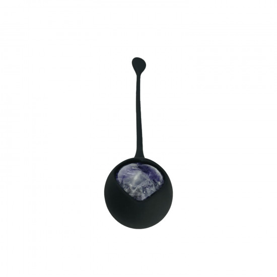 Вагинальные шарики Adrien Lastic Harmony Stones, полудрагоценные камни, диаметр 3 см, 2 держателя