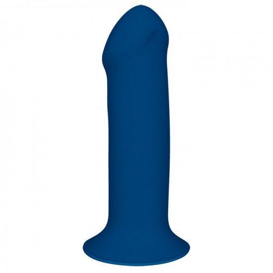 Двухслойный дилдо Adrien Lastic Hitsens 1 Blue, подходит для страпона, диаметр 4,5 см, длина 17,7 см