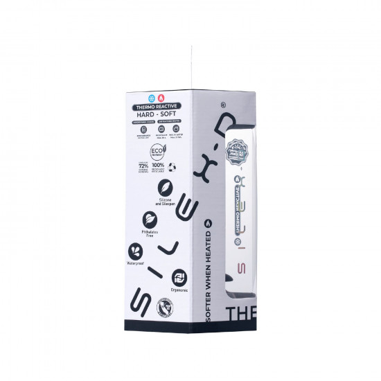 Анальная пробка SilexD Model 2, size M, черная, двухслойная, с эффектом памяти, диаметр 4 см