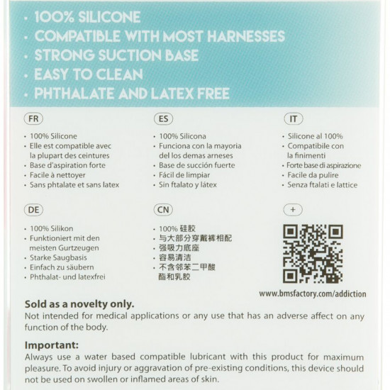 Фаллоимитатор на присоске Cocktails by Addiction – Blue Lagoon